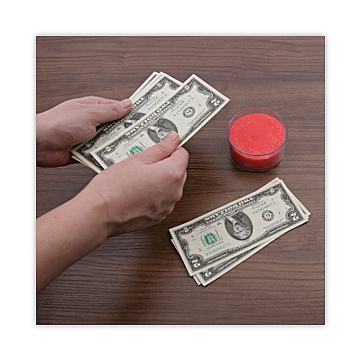 Universal Sponge Cup Moistener, 3" Diameter, Clear (UNV56503)