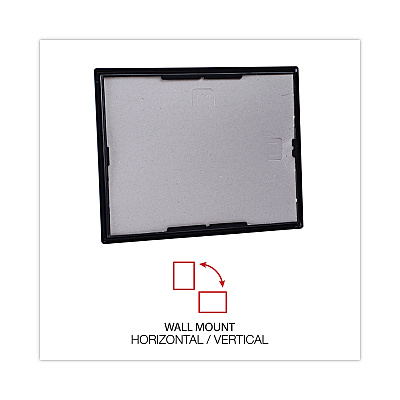 Universal All Purpose Document Frame, 8.5 x 11 Insert, Black, 3/Pack (UNV76848)