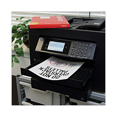 Universal Copier Mailing Labels, Copiers, 8.5 x 11, White, 100/Box (UNV90108)