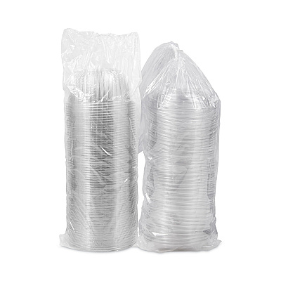 Dart PresentaBowls Bowl/Lid Combo-Paks, 48 oz, Clear, Plastic, 126/Carton (DCCC48BCD)