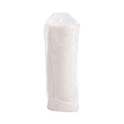 Solo Lift Back and Lock Tab Cup Lids for Foam Cups, Fits 8 oz Cups, White, 2,000/Carton (SCCDLX8R)