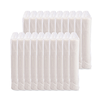 Solo Lift Back and Lock Tab Cup Lids for Foam Cups, Fits 8 oz Cups, White, 2,000/Carton (SCCDLX8R)