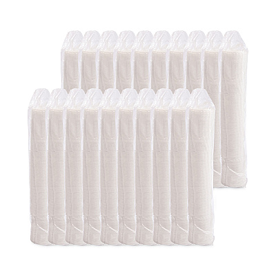 Solo Lift Back and Lock Tab Cup Lids for Foam Cups, Fits 8 oz Trophy Cups, White, 100/Pack (SCCDLX8RPK)
