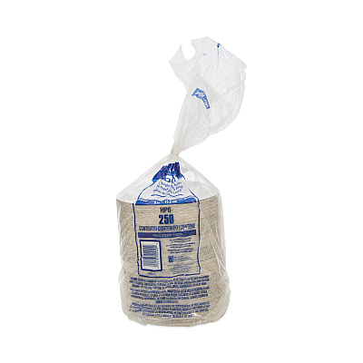Solo Bare Eco-Forward Clay-Coated Paper Dinnerware, ProPlanet Seal, Plate, 6" dia, White, 1,000/Carton (SCCHP6BWH)
