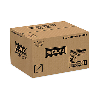 SoloServe Dome Cup Lids, Fits 5 oz to 8 oz Containers, Clear, 50/Pack 20 Packs/Carton (SCCSDL58)