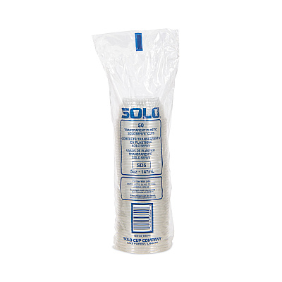 SoloServe Dome Cup Lids, Fits 5 oz to 8 oz Containers, Clear, 50/Pack 20 Packs/Carton (SCCSDL58)