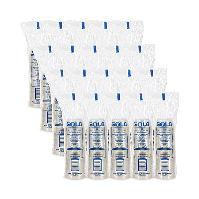 SoloServe Dome Cup Lids, Fits 5 oz to 8 oz Containers, Clear, 50/Pack 20 Packs/Carton (SCCSDL58)