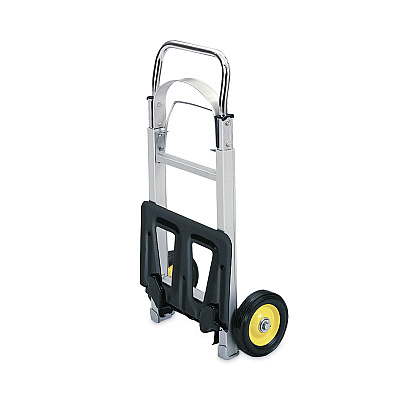 Safco HideAway Aluminum Hand Truck, 250 lb Capacity, 15.5 x 16.5 x 43.5, Aluminum (SAF4061)