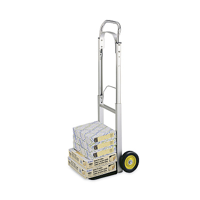 Safco HideAway Aluminum Hand Truck, 250 lb Capacity, 15.5 x 16.5 x 43.5, Aluminum (SAF4061)