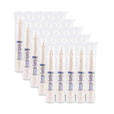 Solo Double Sided Poly (DSP) Paper Cold Cups, 80 Cups/Sleeve, 25 Sleeves/Carton (SCCRP12SPSYM)