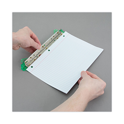 McGill 6-Sheet Trident Binder Punch, Three-Hole, 1/4" Holes, Assorted Colors (AVTMCG600AS)