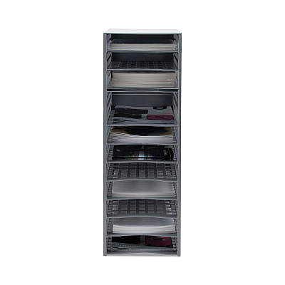 Advantus Snap Configurable Tray System, 12 Compartments, 22.75 x 9.75 x 13, Gray (AVT39412)