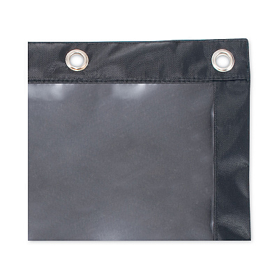 Advantus Binder Pencil Pouch, 10 x 7.38, Black/Clear, 3/Pack (AVT63067)