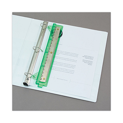 McGill 6-Sheet Trident Binder Punch, Three-Hole, 1/4" Holes, Assorted Colors (AVTMCG600AS)