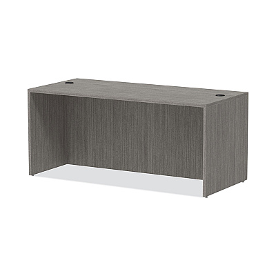 Alera Valencia Series Straight Front Desk Shell, 65" x 29.5" x 29.63", Gray (ALEVA216630GY)