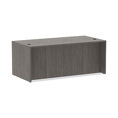 Alera Valencia Series Straight Front Desk Shell, 71" x 35.5" x 29.63", Gray (ALEVA217236GY)