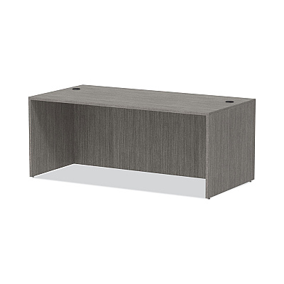 Alera Valencia Series Straight Front Desk Shell, 71" x 35.5" x 29.63", Gray (ALEVA217236GY)