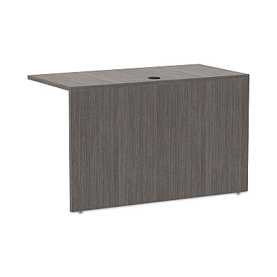Alera Valencia Series Reversible Return/Bridge Shell, 47.25w x 23.63d x 29.5h, Gray (ALEVA354824GY)
