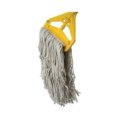 Boardwalk Banded Cotton Mop Head, #24, White, 12/Carton (BWKCM02024S)