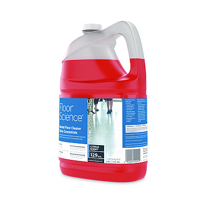 Diversey Floor Science Neutral Floor Cleaner Concentrate, Citrus Scent, 1 gal, 4/Carton (DVOCBD540441)