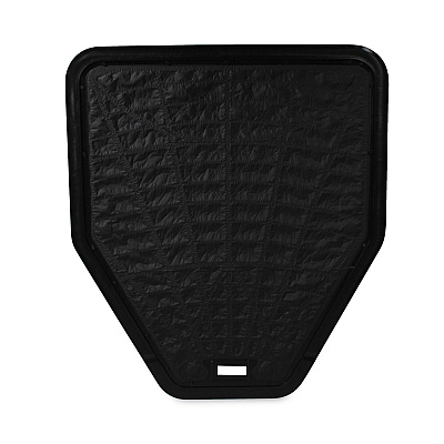 TOLCO Urinal Mat, 20.75 x 18.5, Black, 6/Carton (TOC220206)