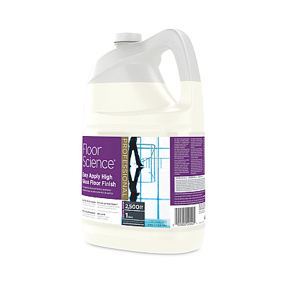 Diversey Floor Science Premium High Gloss Floor Finish, Clear Scent, 1 gal Container,4/CT (DVOCBD540410)