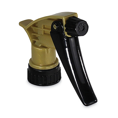 TOLCO 320ARS Acid Resistant Trigger Sprayer, 9.5" Tube, Fits 32 oz Bottle with 28/400 Neck Thread, Gold/Black, 200/Carton (TOC110580)