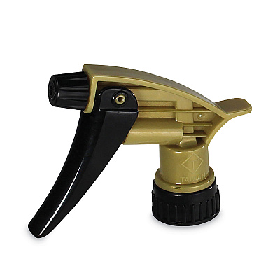 TOLCO 320ARS Acid Resistant Trigger Sprayer, 9.5" Tube, Fits 32 oz Bottle with 28/400 Neck Thread, Gold/Black, 200/Carton (TOC110580)