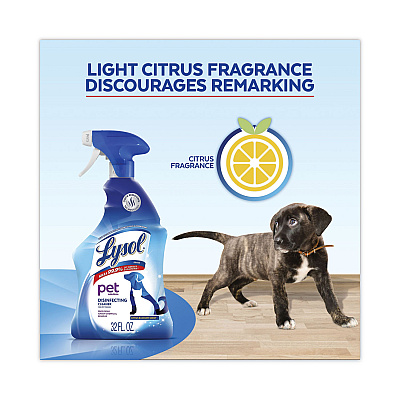 LYSOL Pet Solutions Disinfecting Cleaner, Citrus Blossom, 32 oz Trigger Bottle, 9/Carton (RAC99653CT)