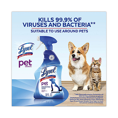 LYSOL Pet Solutions Disinfecting Cleaner, Citrus Blossom, 32 oz Trigger Bottle, 9/Carton (RAC99653CT)