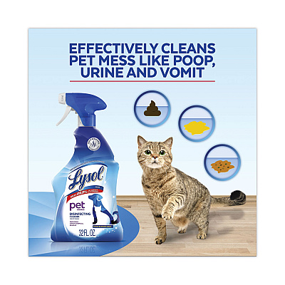 LYSOL Pet Solutions Disinfecting Cleaner, Citrus Blossom, 32 oz Trigger Bottle, 9/Carton (RAC99653CT)