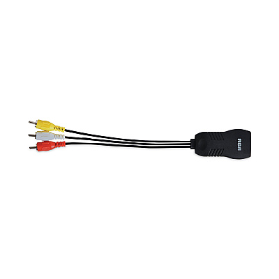 RCA Composite Adapter, Black (VOXDHCOMEV)
