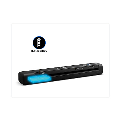 Epson WorkForce ES-60W Wireless Scanner, Scans Up to 8.5 x 72, 600 dpi Optical Resolution (B11B253201SP)