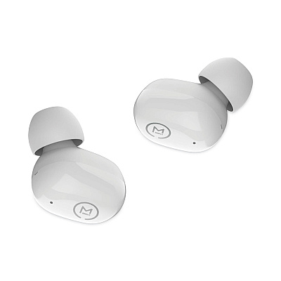 Morpheus 360 Spire True Wireless Earbuds Bluetooth In-Ear Headphones with Microphone, Pearl White (MHSTW1500W)