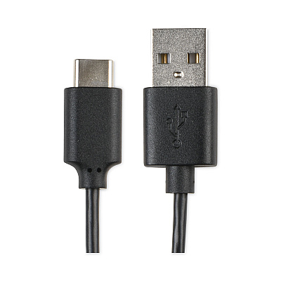 JENSEN USB-A to USB-C Cable, 6 ft, Black (VOXJU832AC6V)