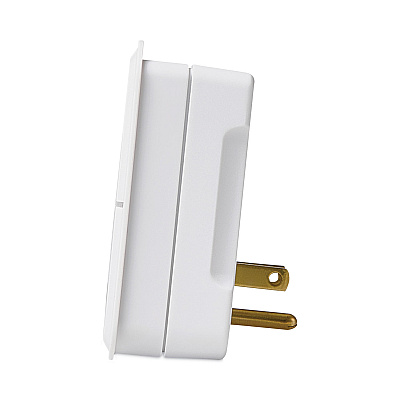 RCA 3-Outlet Wall Tap, White (VOXPSWT334ACAV)