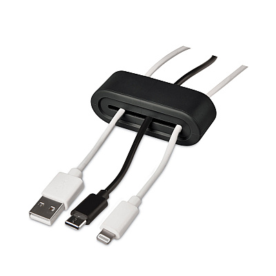 RCA Multi Channel Cable Holder, 2" x 2", Black (VOXRCCMC02BKV)