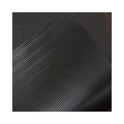 ES Robbins Floor+Mate, For Hard Floor to Medium Pile Carpet up to 0.75", 36 x 48, Black (ESR121541)