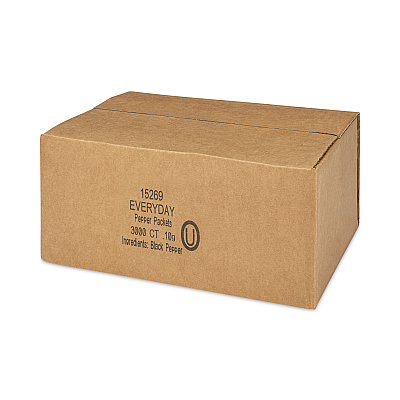 Office Snax Pepper Packets, 0.1 g Packet, 3,000/Carton (OFX15269)