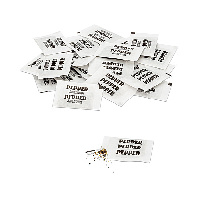 Office Snax Pepper Packets, 0.1 g Packet, 3,000/Carton (OFX15269)
