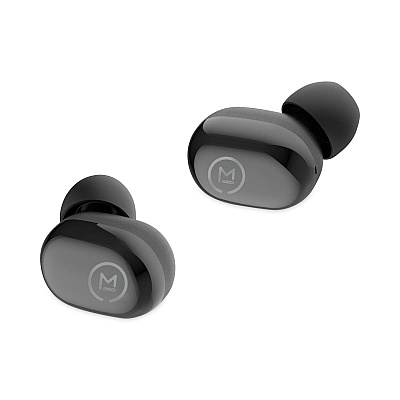 Morpheus 360 Spire True Wireless Earbuds Bluetooth In-Ear Headphones with Microphone, Pure Black (MHSTW1500B)