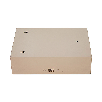 CONTROLTEK Combination Lockable Key Cabinet, 28-Key, Metal, Sand, 7.75 x 3.25 x 11.5 (CNK500124)