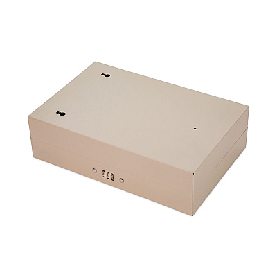 CONTROLTEK Combination Lockable Key Cabinet, 28-Key, Metal, Sand, 7.75 x 3.25 x 11.5 (CNK500124)