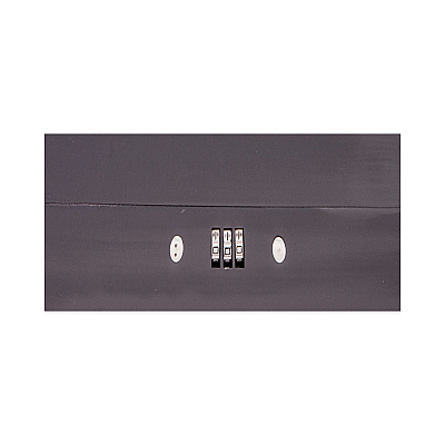 CONTROLTEK Cash Box with Combination Lock, 6 Compartments, 11.8 x 9.5 x 3.2, Charcoal (CNK500128)