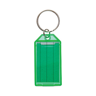 CONTROLTEK Key Tags, Metal/Plastic, Green/Orange/Purple/Yellow, 4/Pack (CNK500135)