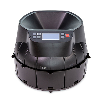 CONTROLTEK Coin Counter, Dimes, Nickels, Pennies, Quarters, 14.2 x 13.4 x 11, Black (CNK525521)