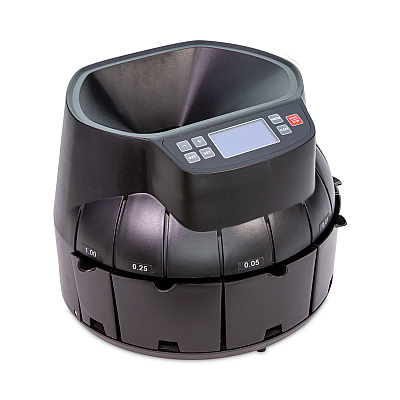 CONTROLTEK Coin Counter, Dimes, Nickels, Pennies, Quarters, 14.2 x 13.4 x 11, Black (CNK525521)
