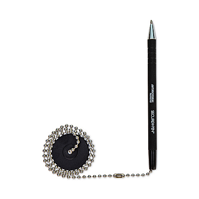CONTROLTEK Antimicrobial Ballpoint Counter Pen, Medium, 1 mm, Black Ink, Black (CNK555564)
