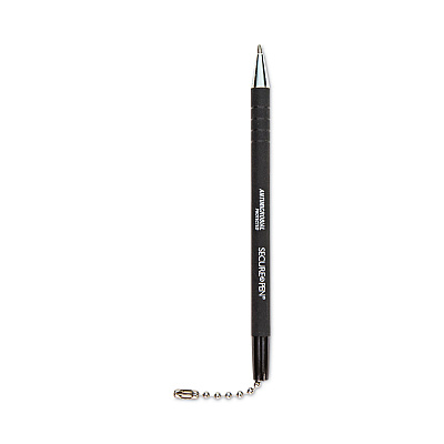 CONTROLTEK Replacement Antimicrobial Counter Chain Ballpoint Counter Pen, Medium, 1 mm, Black Ink, Black (CNK555565)
