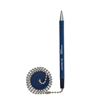 CONTROLTEK Antimicrobial Ballpoint Counter Pen, Medium, 1 mm, Blue Ink, Blue (CNK555566)